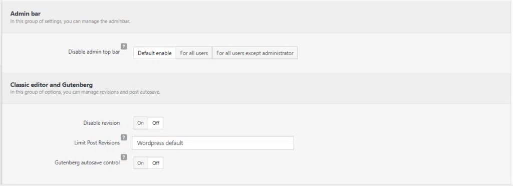 Clearfy 설정 - 고급 기능 2 [영어]