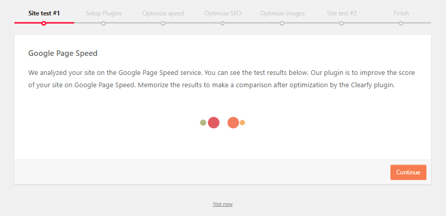 Clearfy 설정 마법사 2 - 구글 페이지스피드 점수 분석 1 [영어]