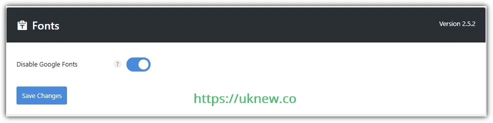 Google Fonts 비활성화