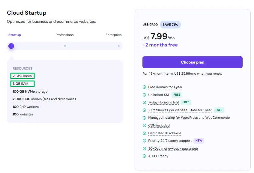 BEST 워드프레스 호스팅 추천: 2026년 호스팅 TOP 7 15 Hostinger 클라우드 호스팅 가격-Startup