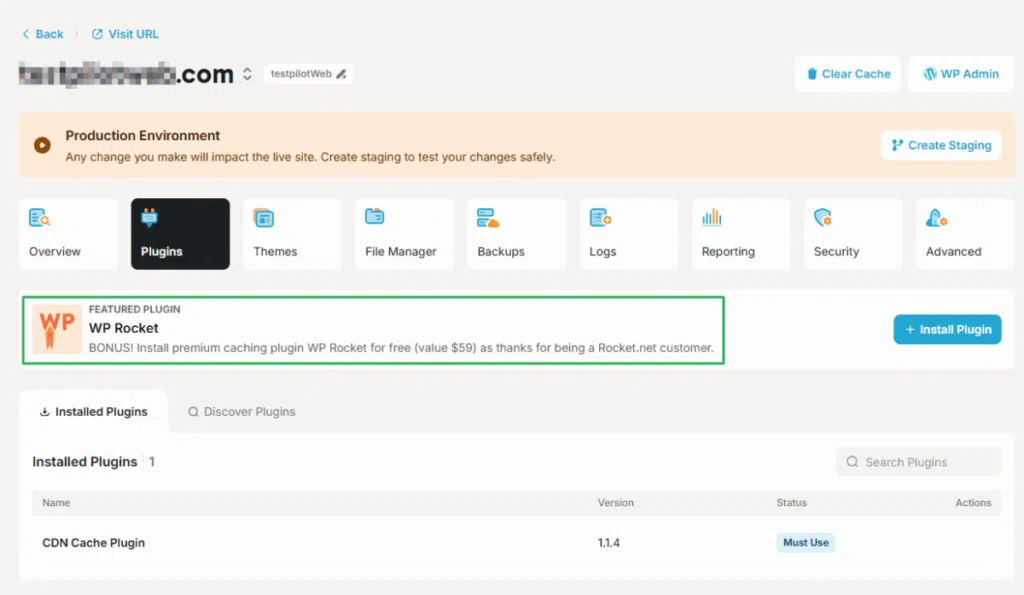 Rocket.net With WP Rocket