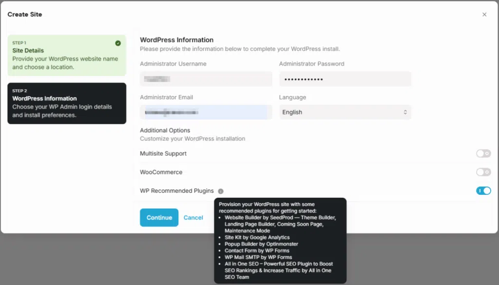 RocketNet 관리자 페이지-관리자 계정 생성