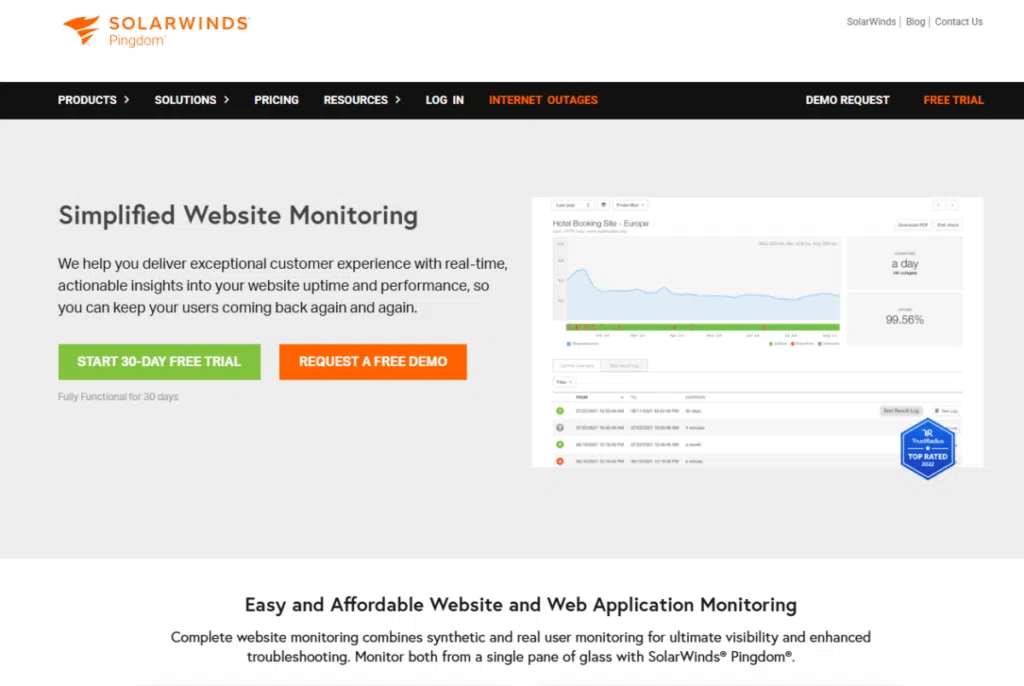 웹사이트 속도 측정 - Pingdom