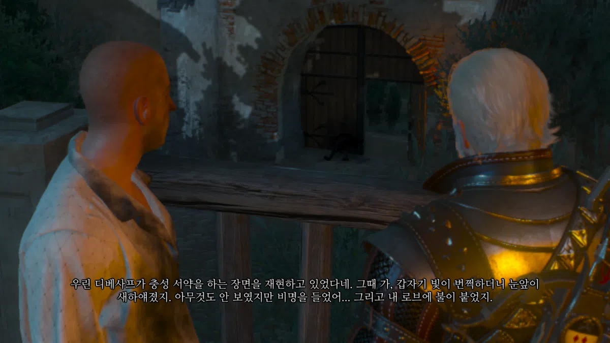 위쳐3 극한 연극: 고대 엘프 방패 14 위쳐3 극한 연극 - 생존자와의 대화 2