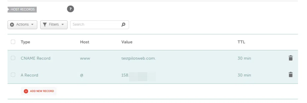 NameCheap DNS 설정 및 레코드 설정 방법 9 NameCheap A 레코드 추가_2 & CNAME 레코드